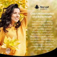 New Leaf Vitamin D3 & K2 High Strength